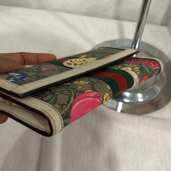 Gucci Long Wallet Ivory Floral PrintMulticolor - Picture 8 of 12